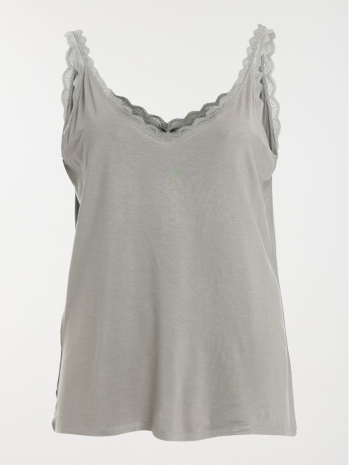 Débardeur dentelle grande taille femme