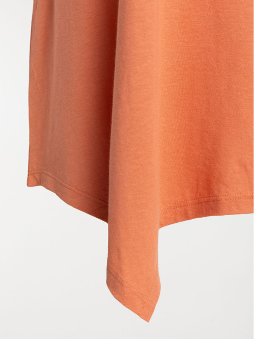 T-shirt orange grisé grande taille femme T-shirt orange grisé grande taille femme