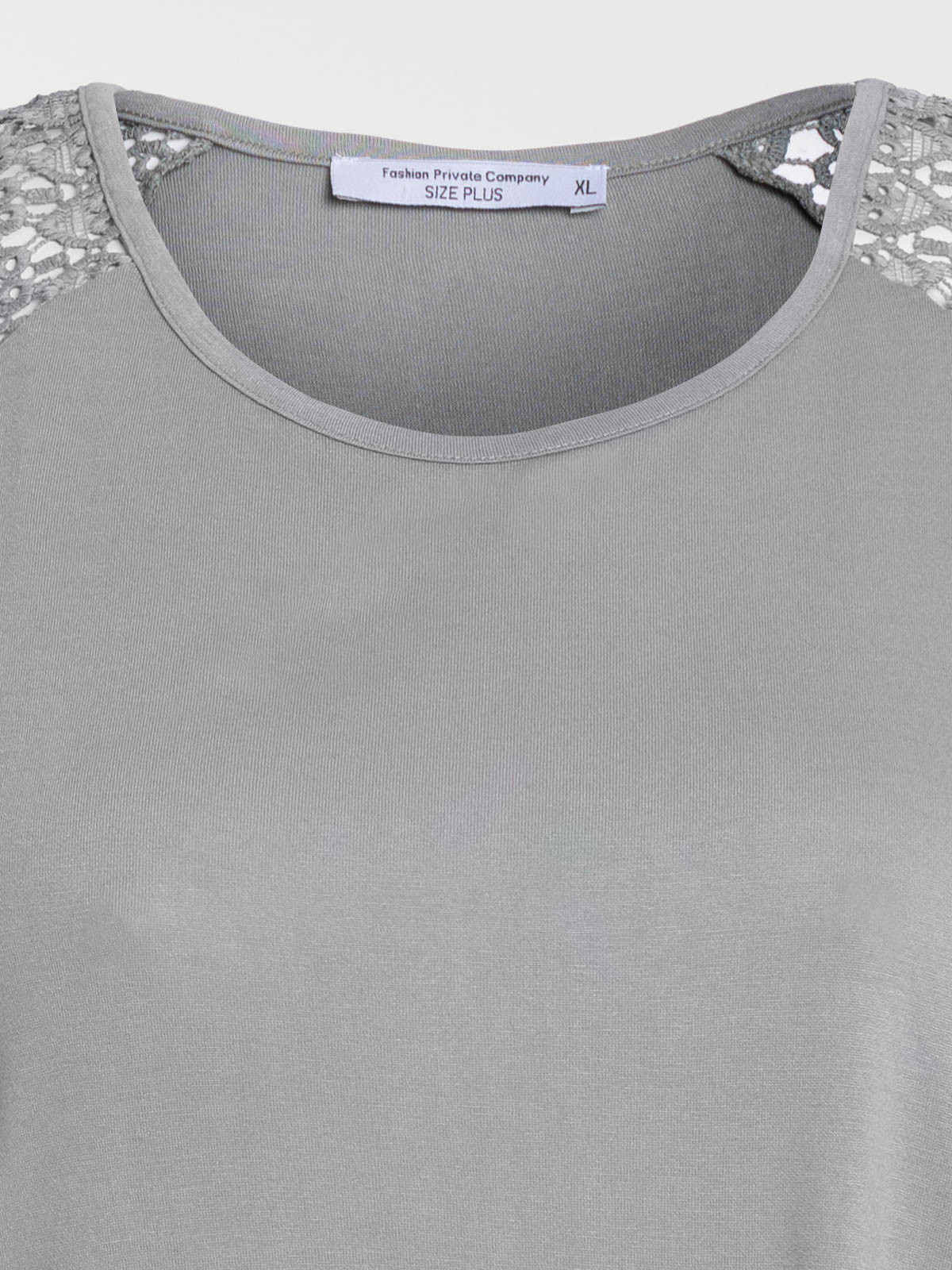 T-shirt vert grisé grande taille femme T-shirt vert grisé grande taille femme