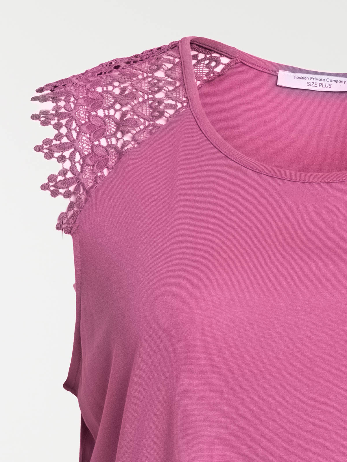 T-shirt aubergine grande taille femme