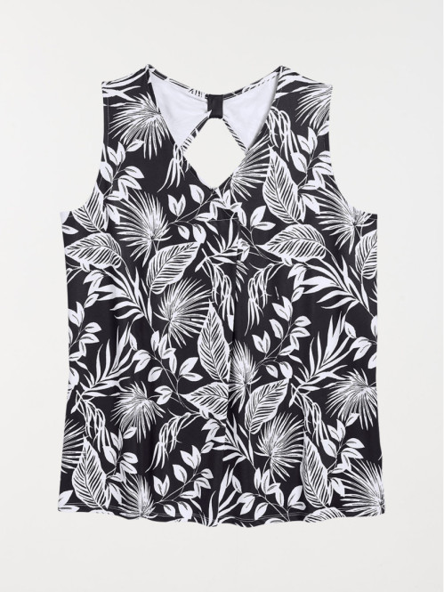 Débardeur motif grande taille femme