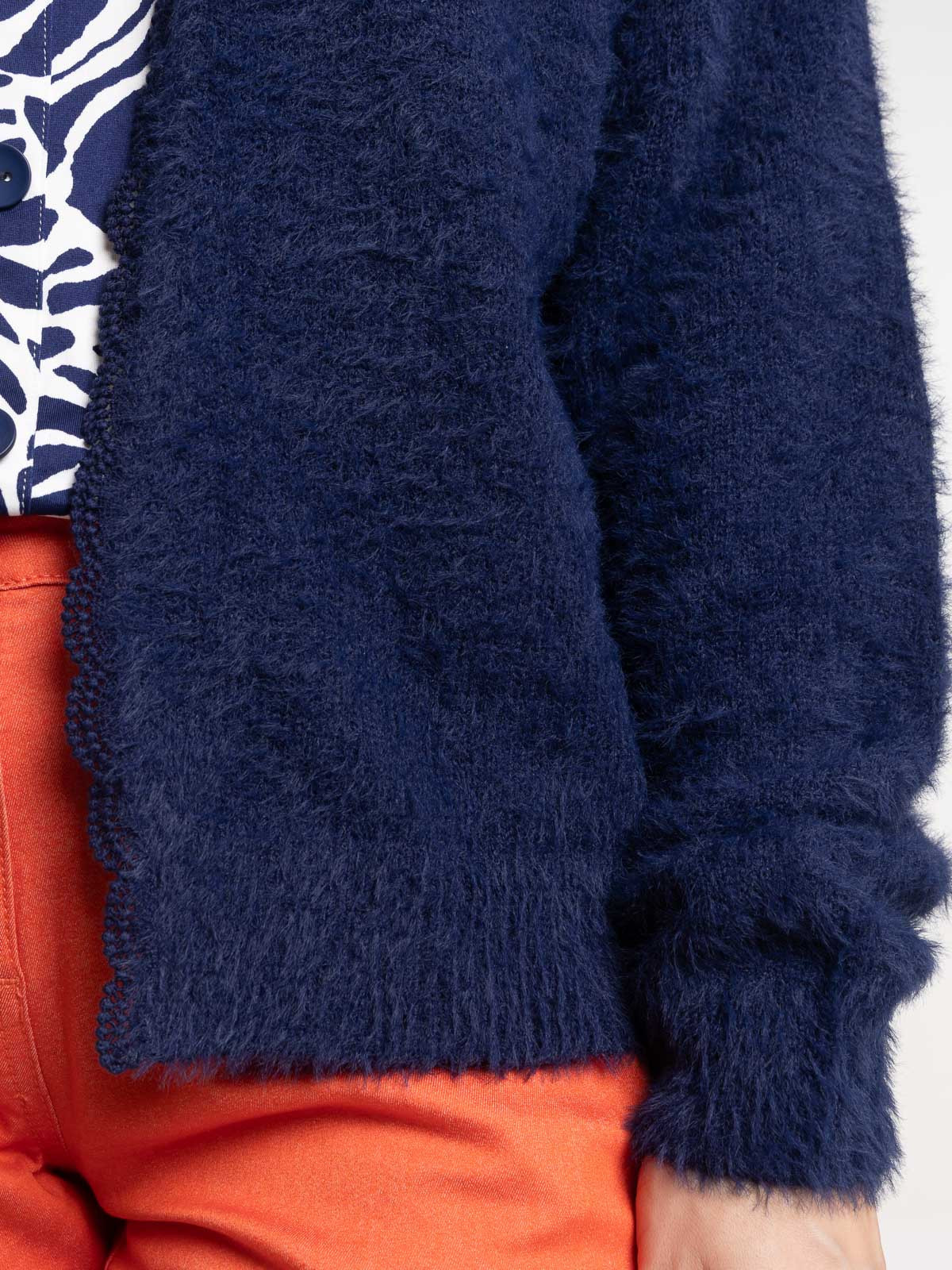 Gilet ouvert bleu officier femme