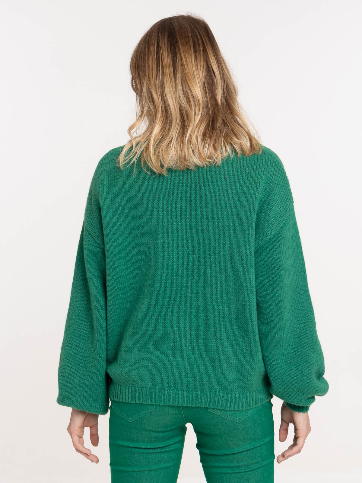 Gilet col V boutonné vert bosphore femme Gilet col V boutonné vert bosphore femme