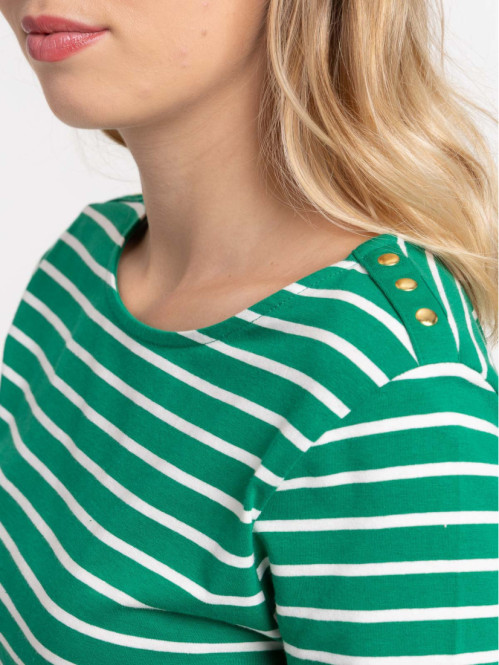 Tee-shirt boutons épaules...