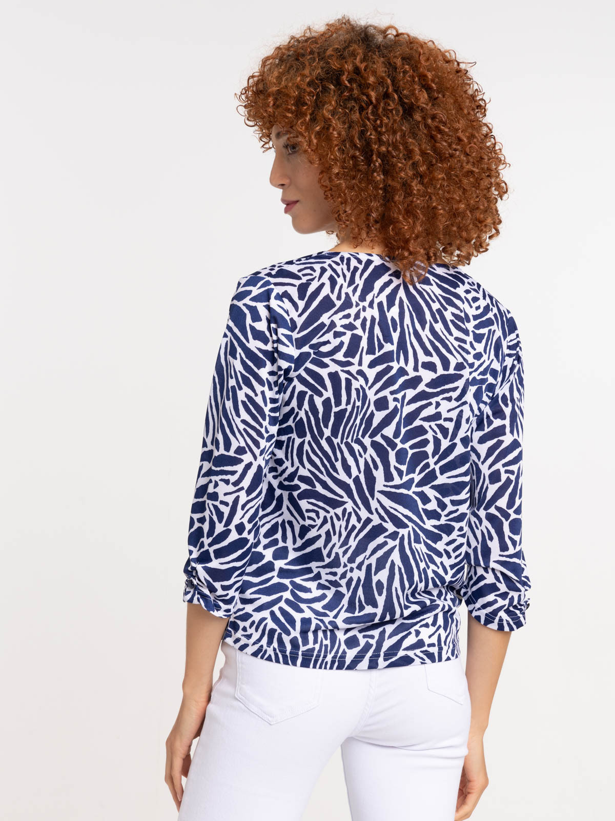 T-shirt officier imprimé graphique femme