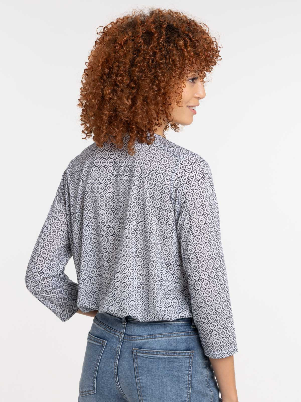 Blouse imprimée graphique femme