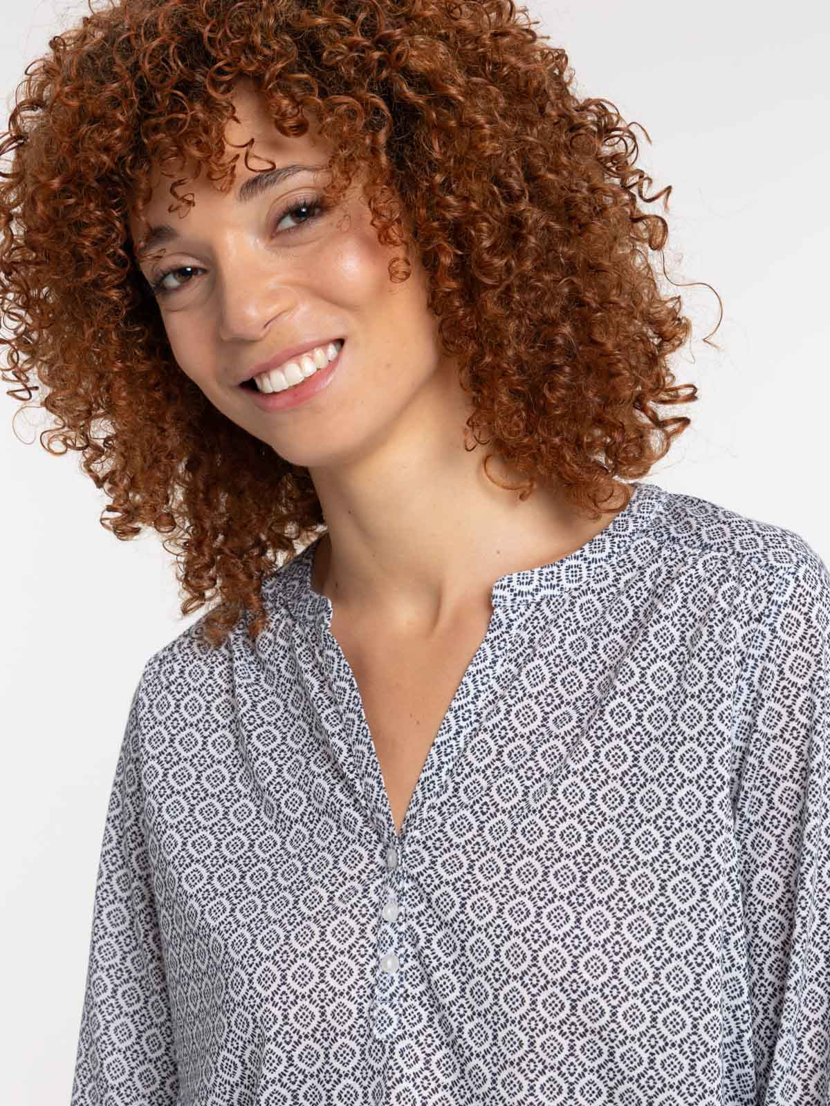 Blouse imprimée graphique femme