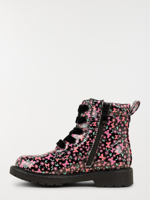 Bottines vernies fleuries fille (24-30)