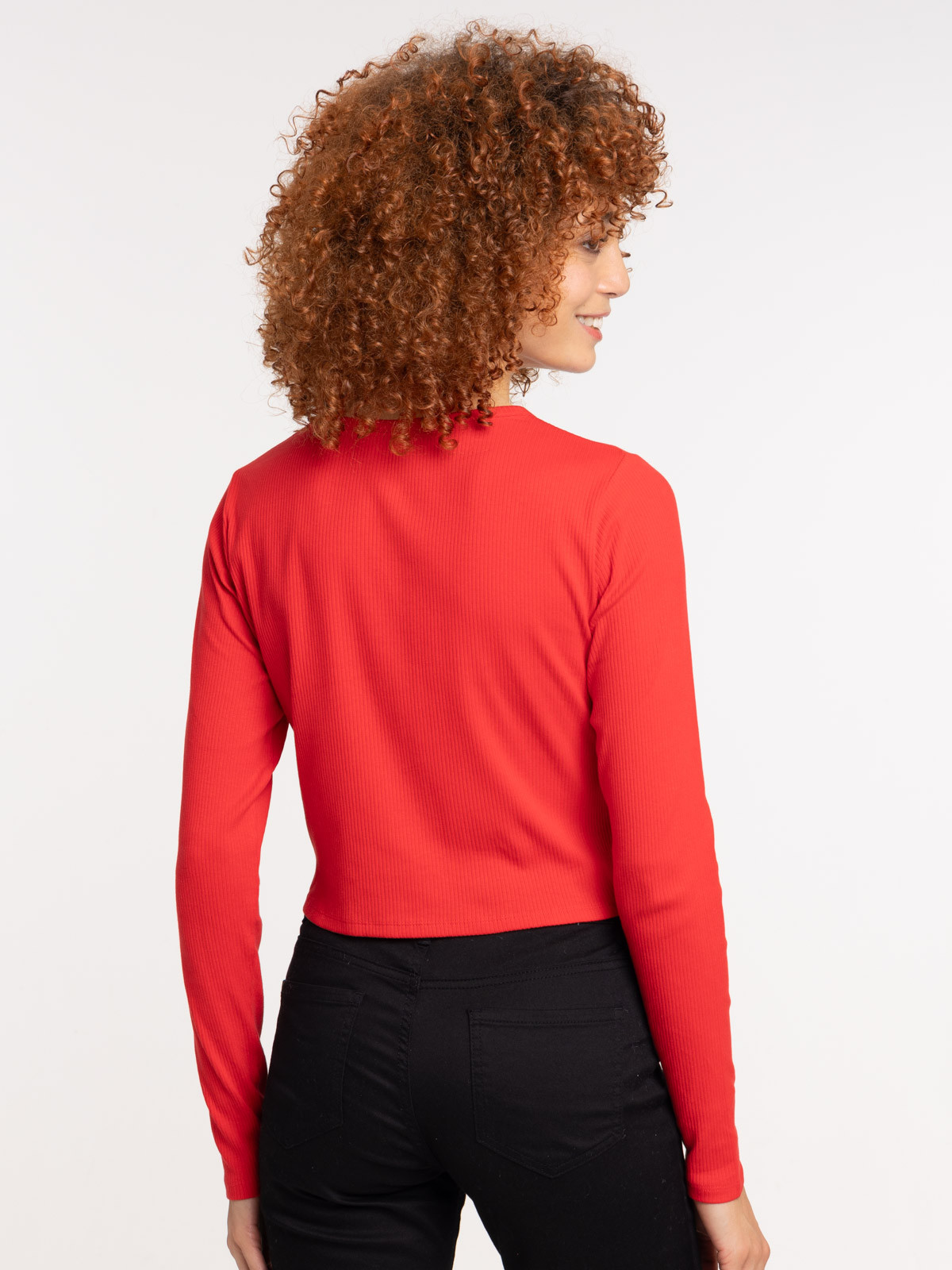 T-shirt rouge côtelé femme T-shirt rouge côtelé femme