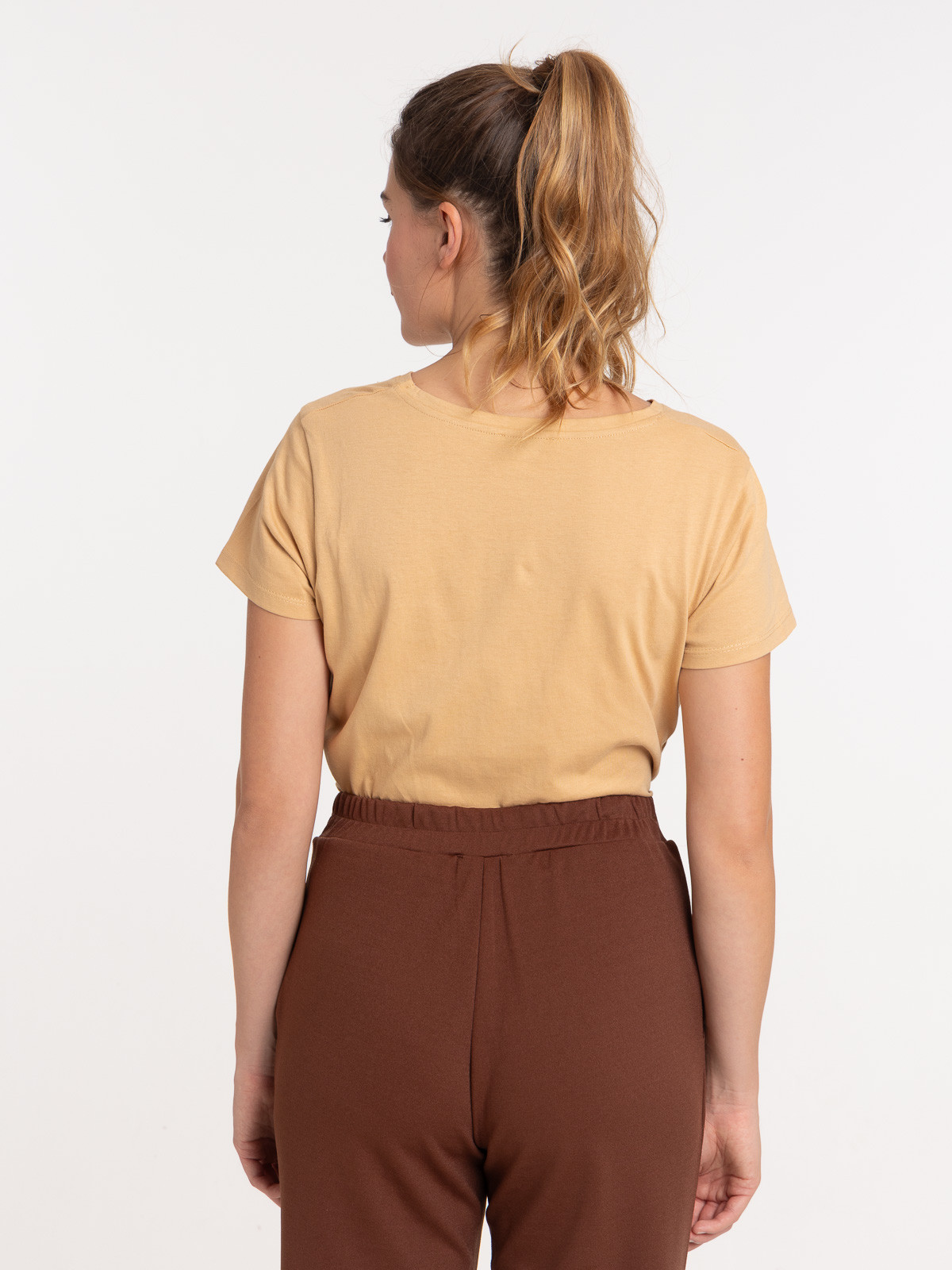 T-shirt moka col rond femme
