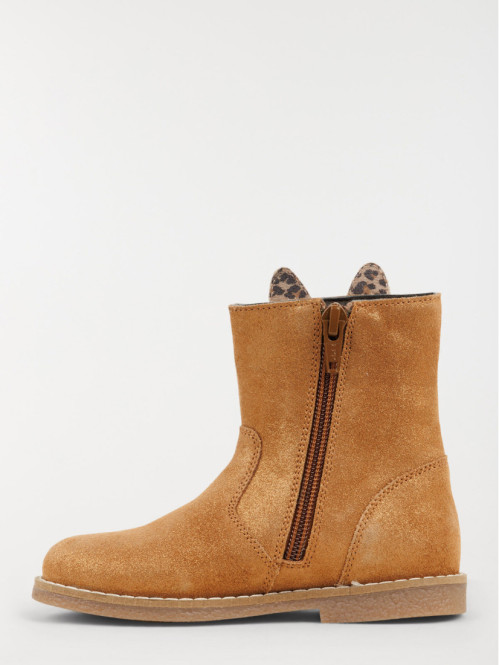 Bottines lapin marron fille...