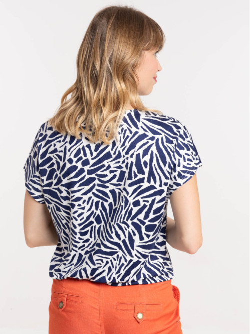 T-shirt motif fantaisie officier femme T-shirt motif fantaisie officier femme