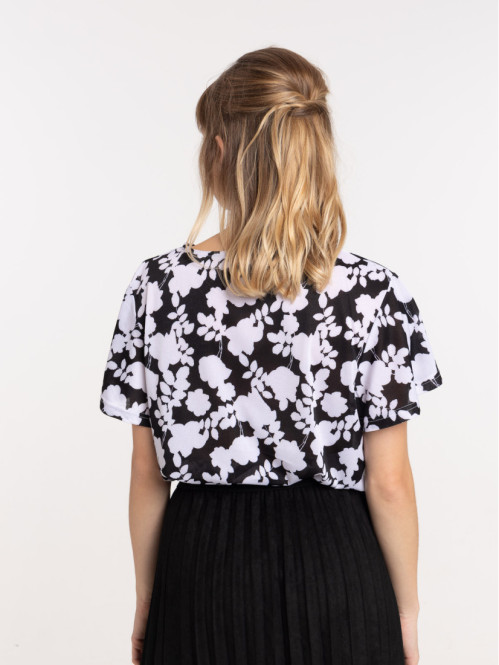 T-shirt imprimé floral femme