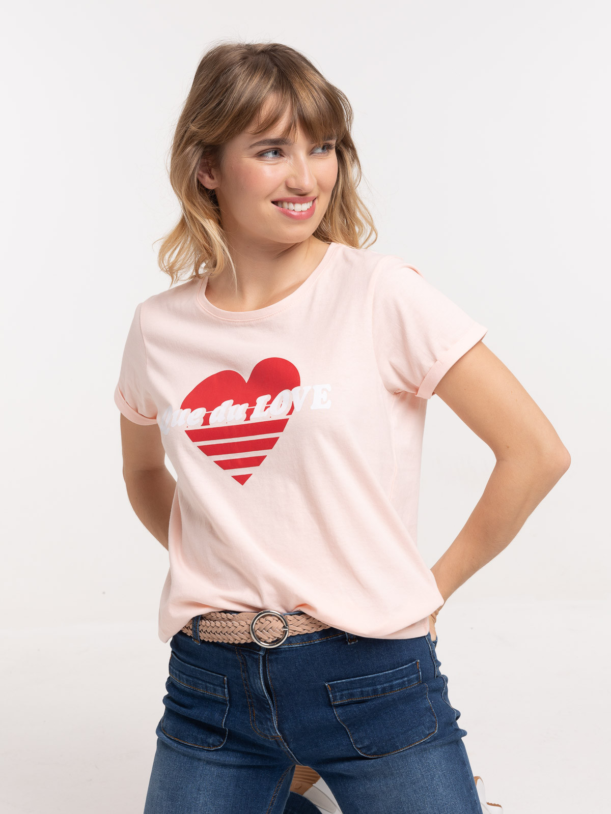 T-shirt que du love femme