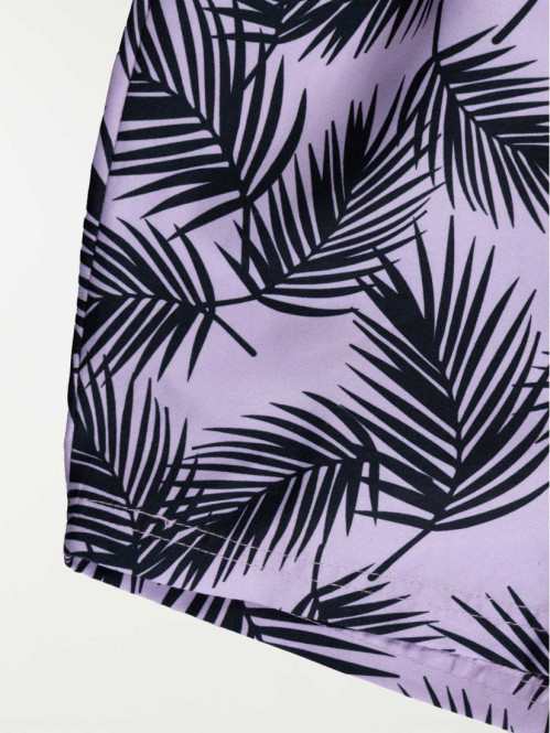 Short de bain feuillage...
