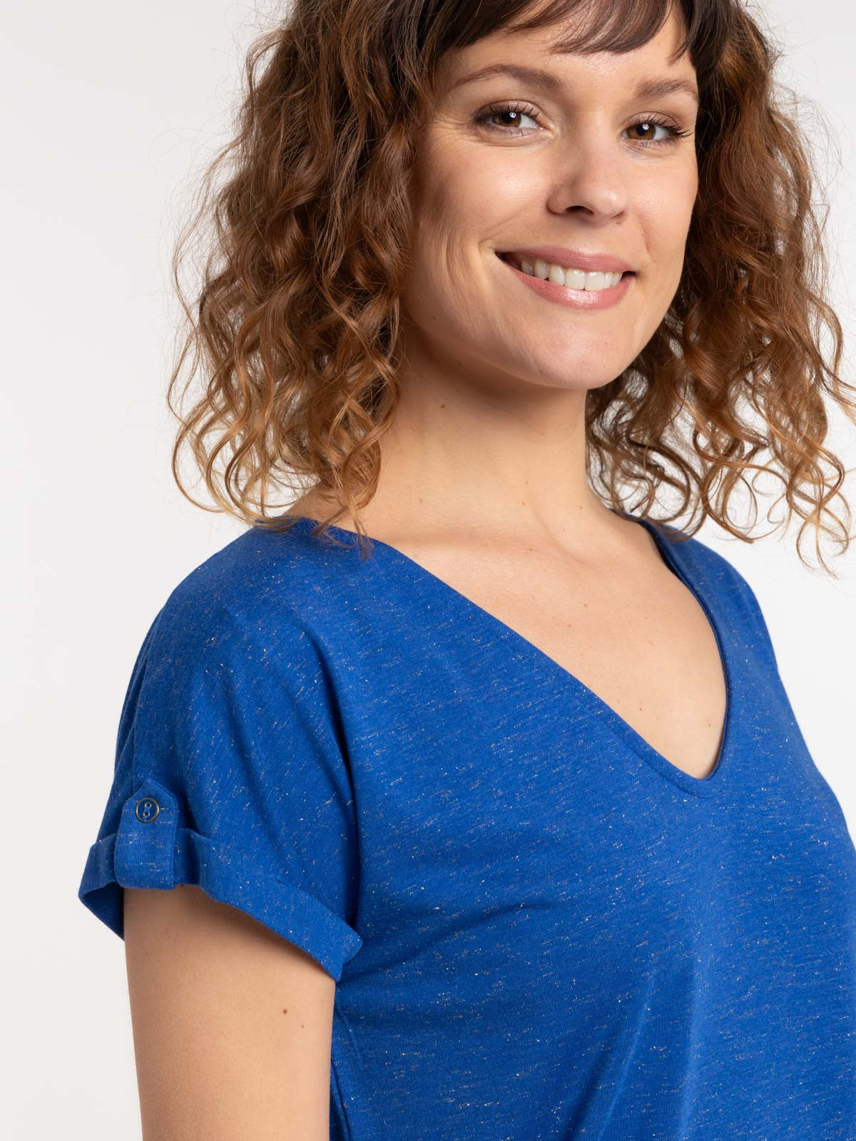 T-shirt dentelle macramé dos femme