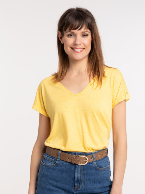 T-shirt femme dentelle macramé dos T-shirt femme dentelle macramé dos