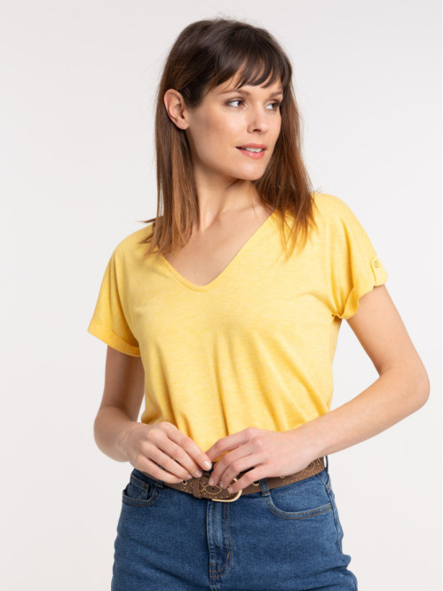 T-shirt femme dentelle macramé dos T-shirt femme dentelle macramé dos