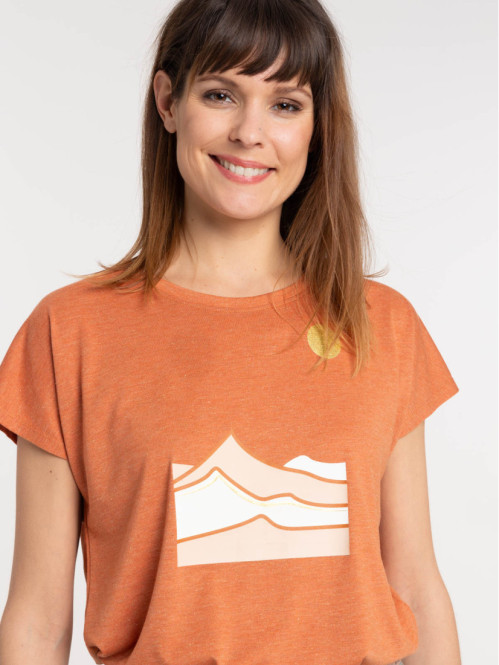T-shirt épices imprimé arty femme