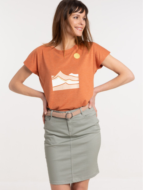 T-shirt épices imprimé arty femme