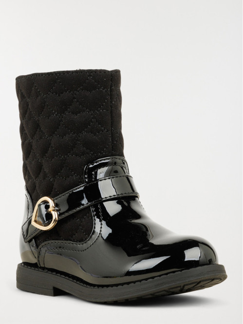 Bottes noires vernies fille (25-30)