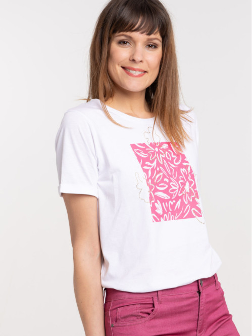 T-shirt imprimé fleuri femme T-shirt imprimé fleuri femme