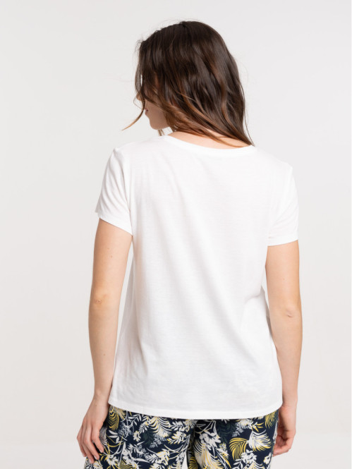 T-shirt tropical femme