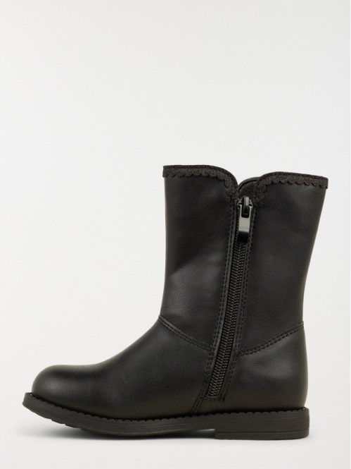 Bottes noires noeud fille (25-30) Bottes noires noeud fille (25-30)