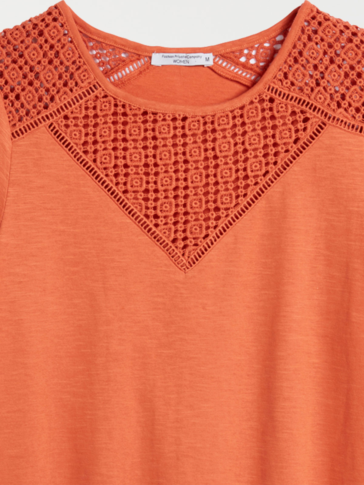 T-shirt en coton coloris épices femme T-shirt en coton coloris épices femme