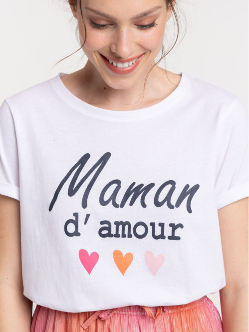Tee-shirt maman d'amour femme Tee-shirt maman d'amour femme