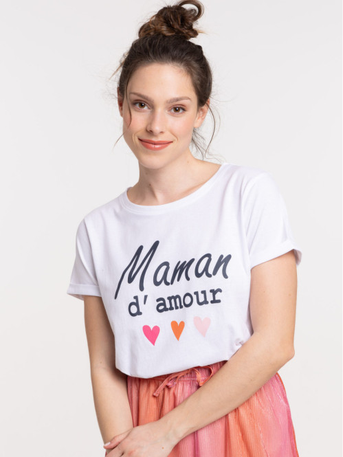 Tee-shirt maman d'amour femme