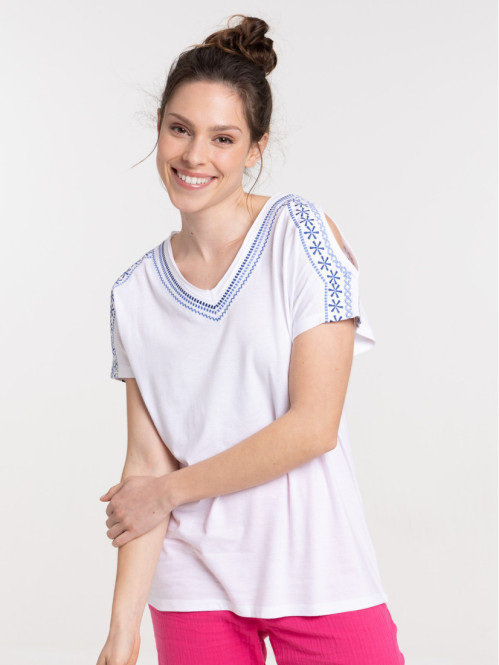 Tee-shirt épaules denudées femme Tee-shirt épaules denudées femme