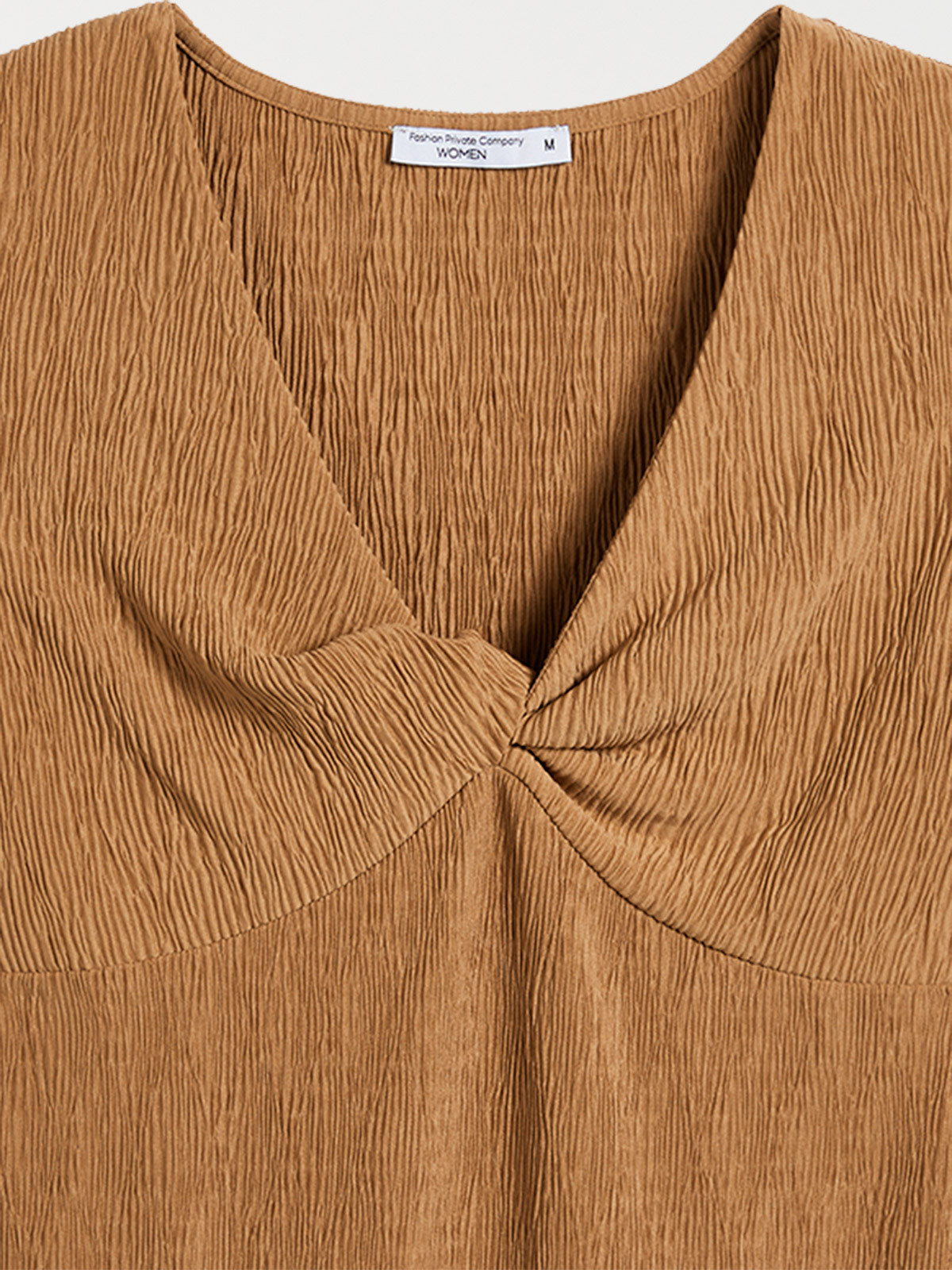 T-shirt col V tabac femme T-shirt col V tabac femme