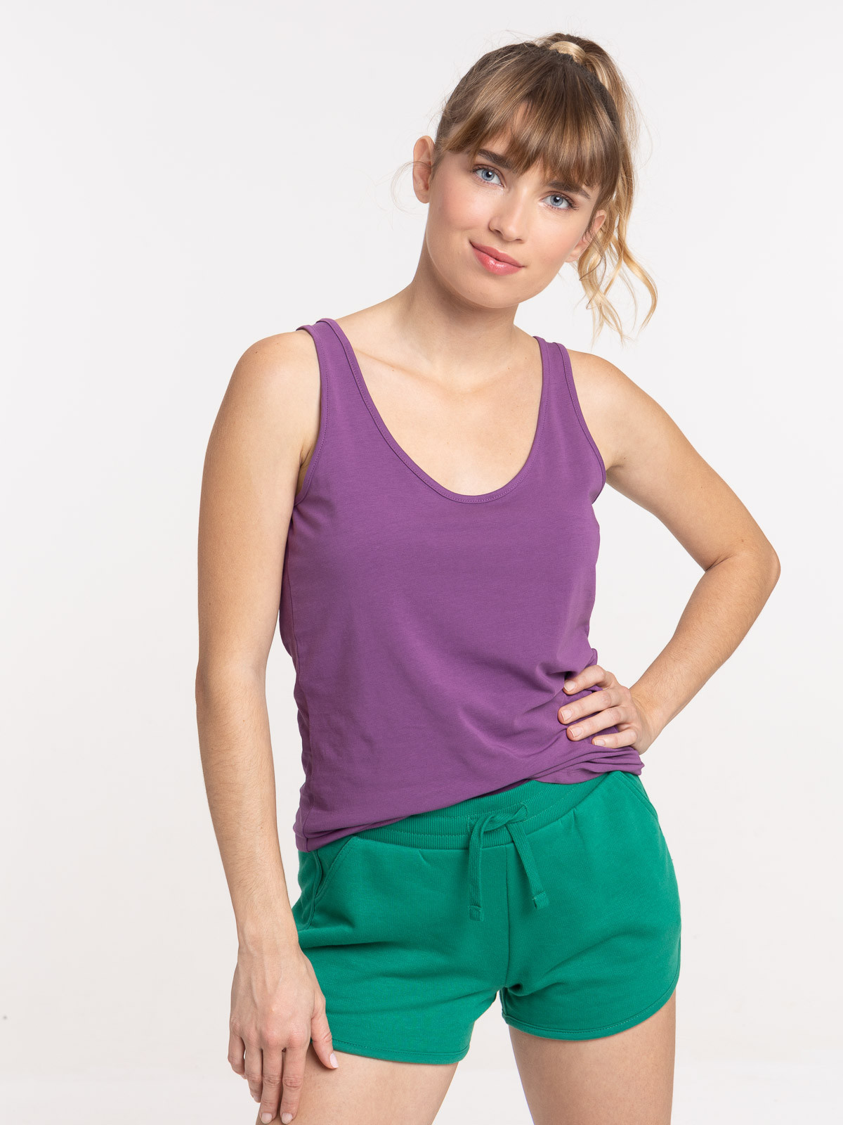 Débardeur basique santa purple femme