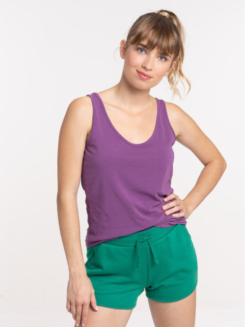 Débardeur basique santa purple femme