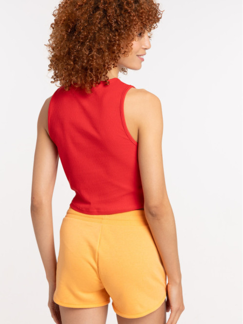 Débardeur red côtelé femme