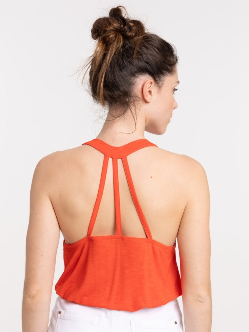 Débardeur vermillon femme Débardeur vermillon femme
