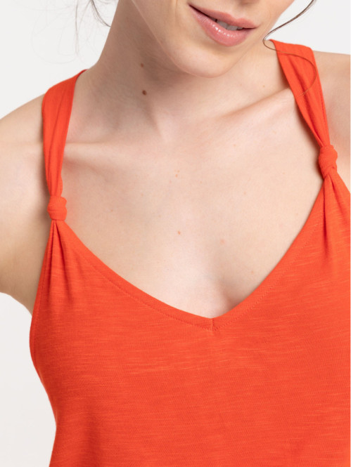 Débardeur vermillon femme Débardeur vermillon femme
