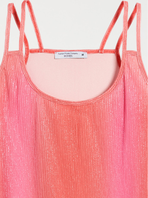 Débardeur plissé femme