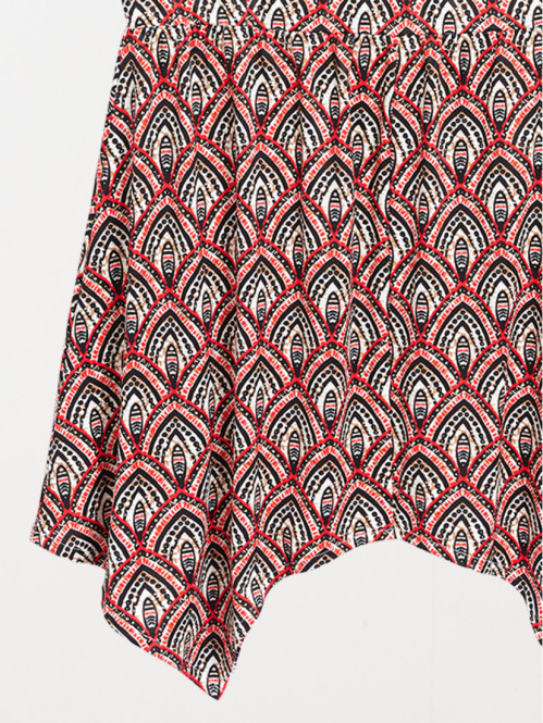 Débardeur asymétrique imprimé femme