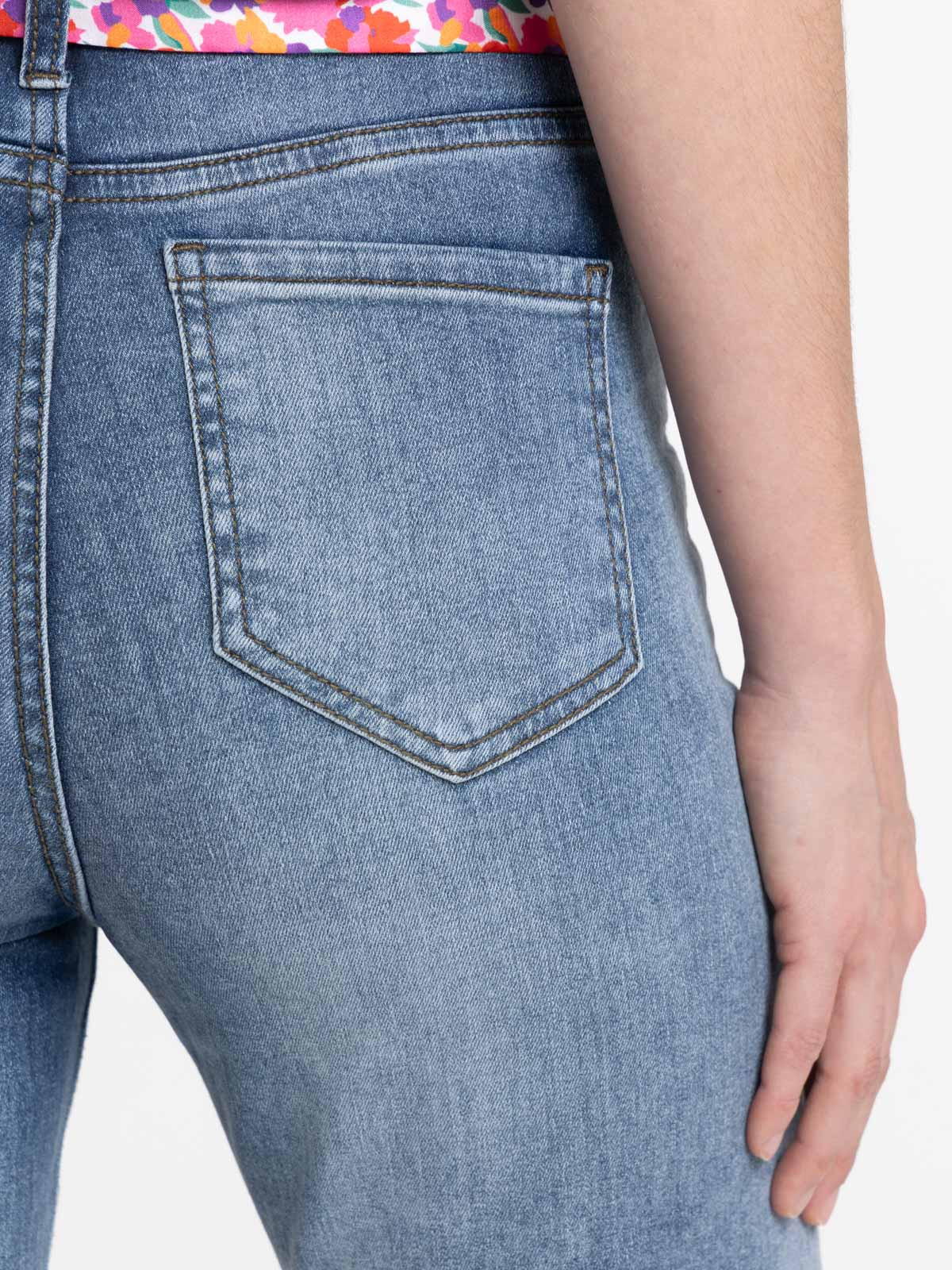 Jean droit double stone ceinture femme Jean droit double stone ceinture femme