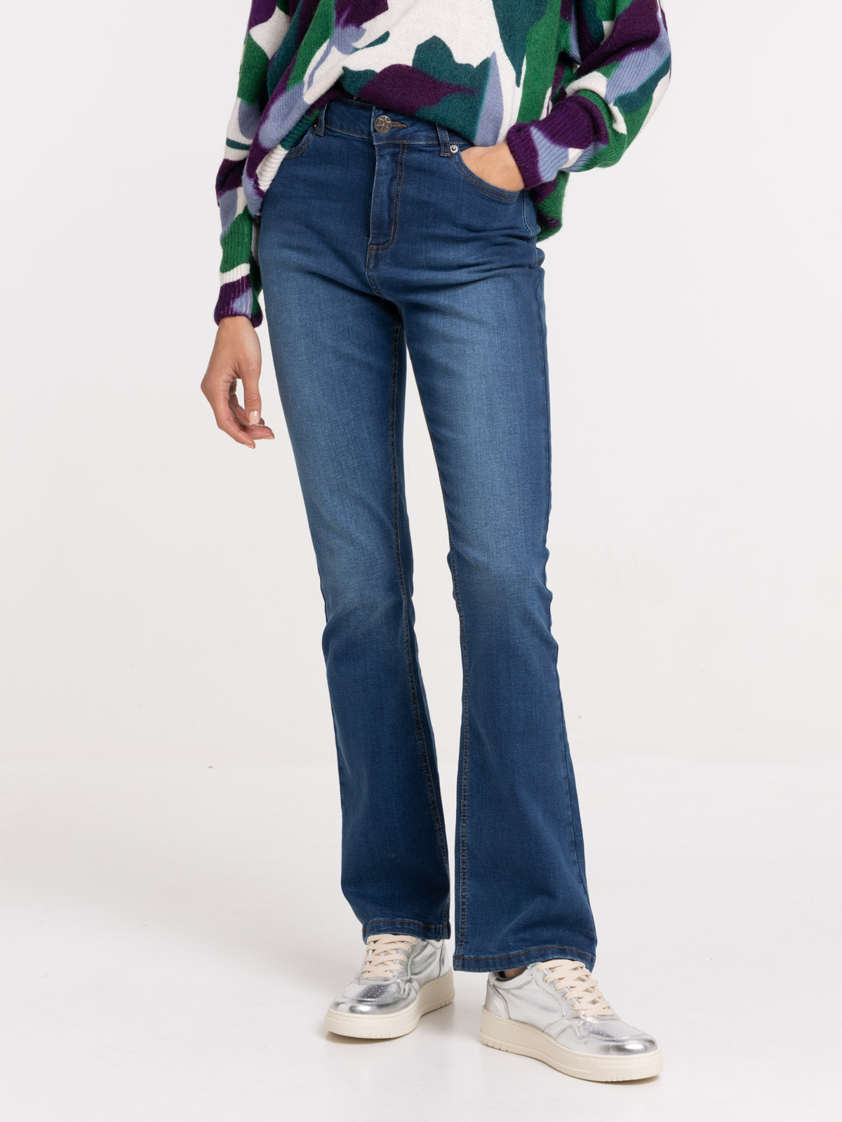 Jean flare stone femme