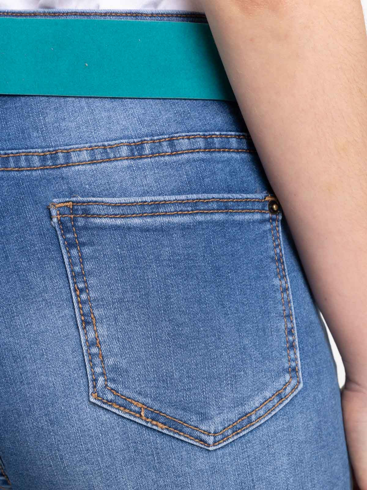 Jean flare double stone ceinture femme Jean flare double stone ceinture femme