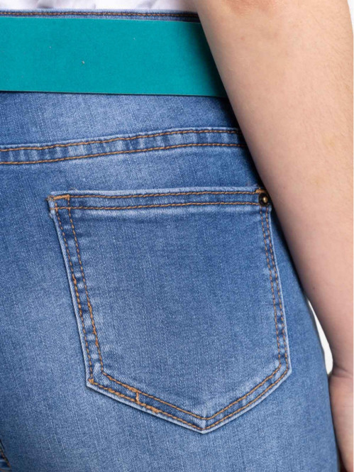 Jean flare double stone ceinture femme Jean flare double stone ceinture femme