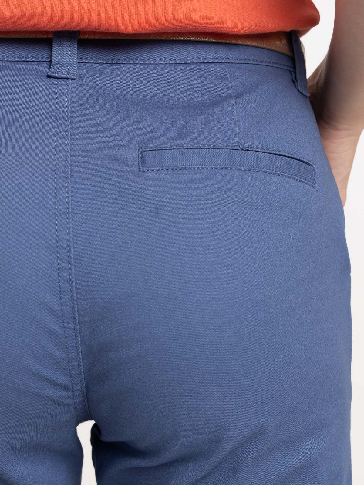 Pantalon chino bleu de fès femme
