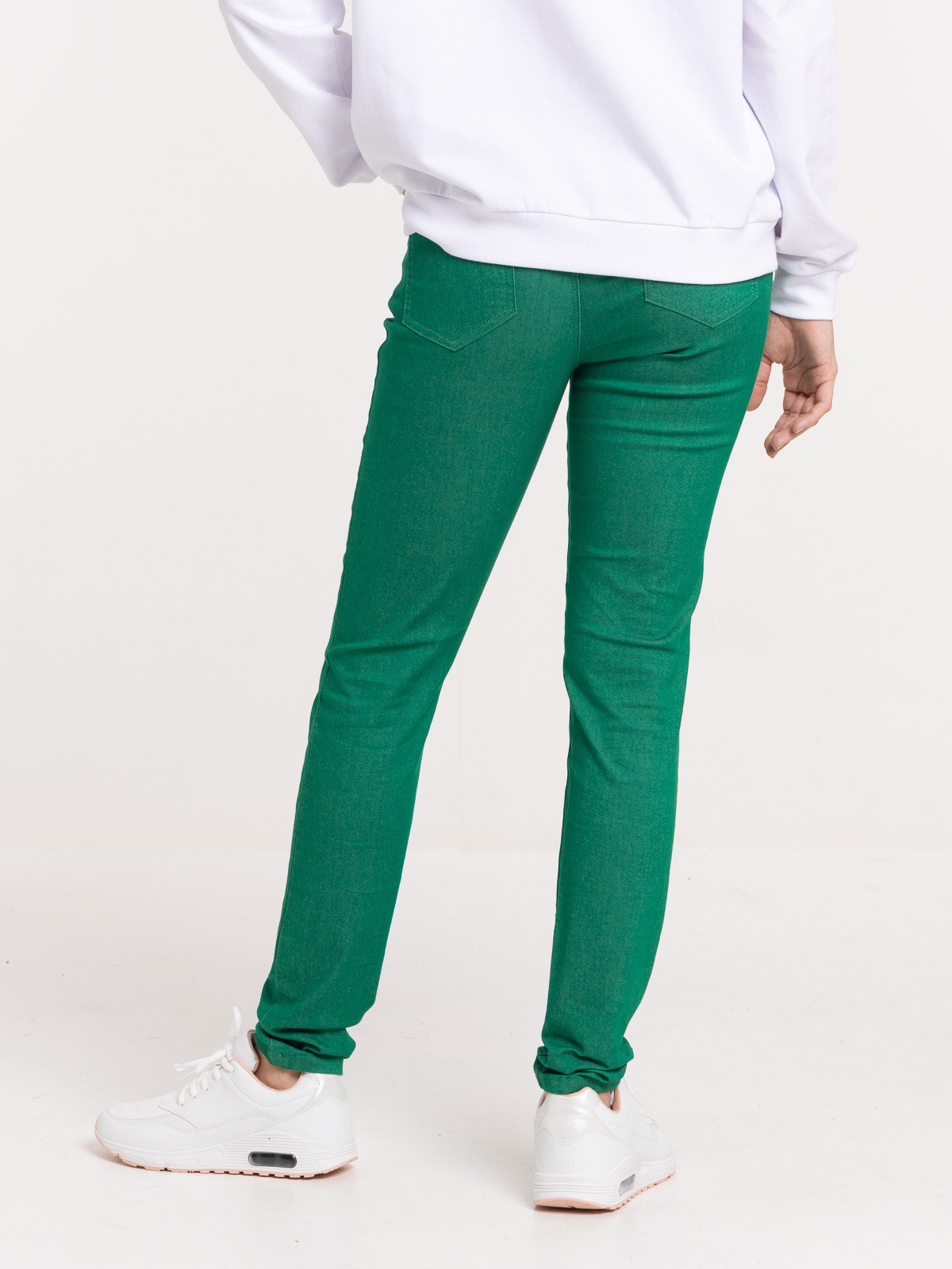 Pantalon skinny vert bosphore femme