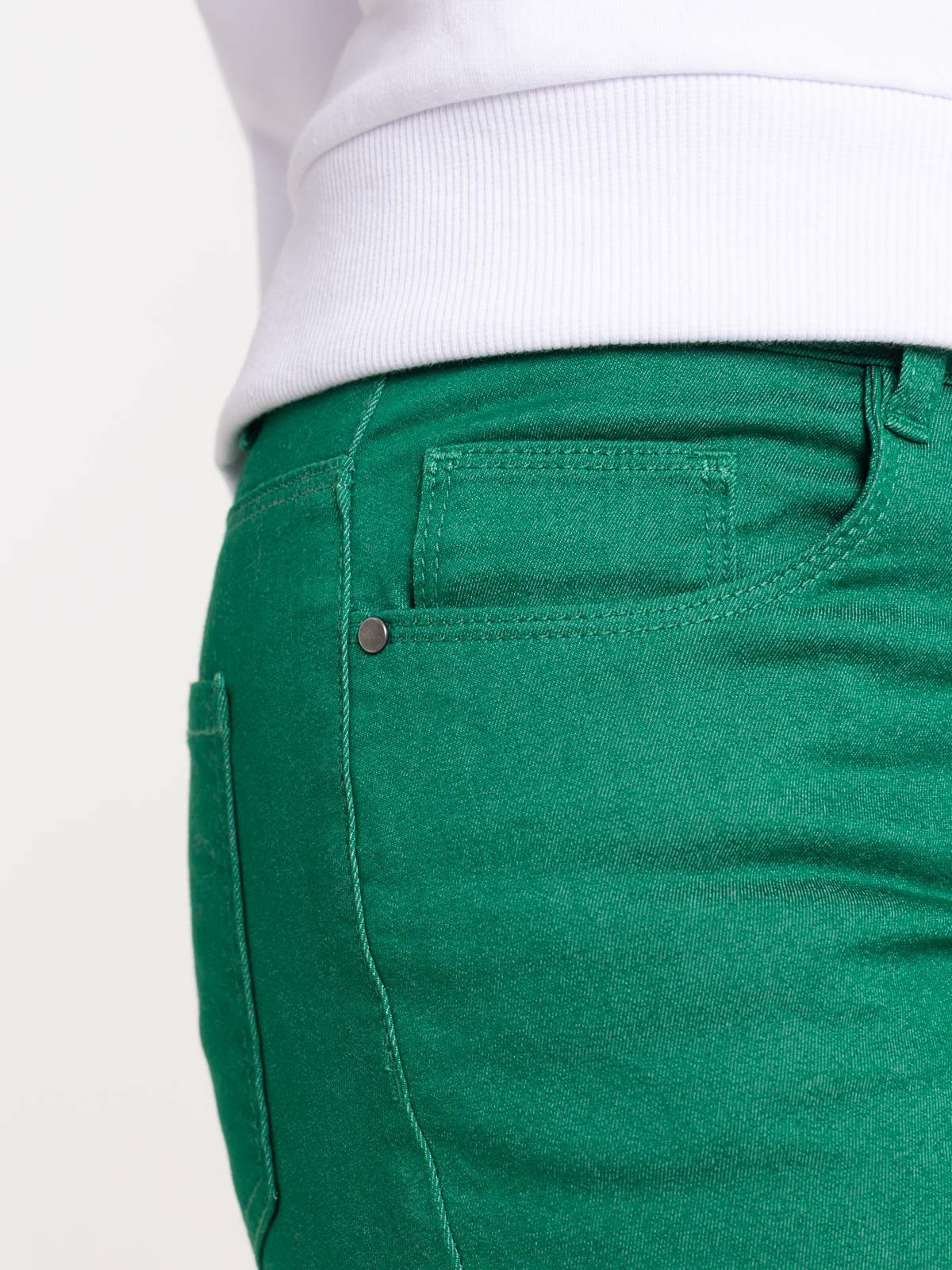 Pantalon skinny vert bosphore femme