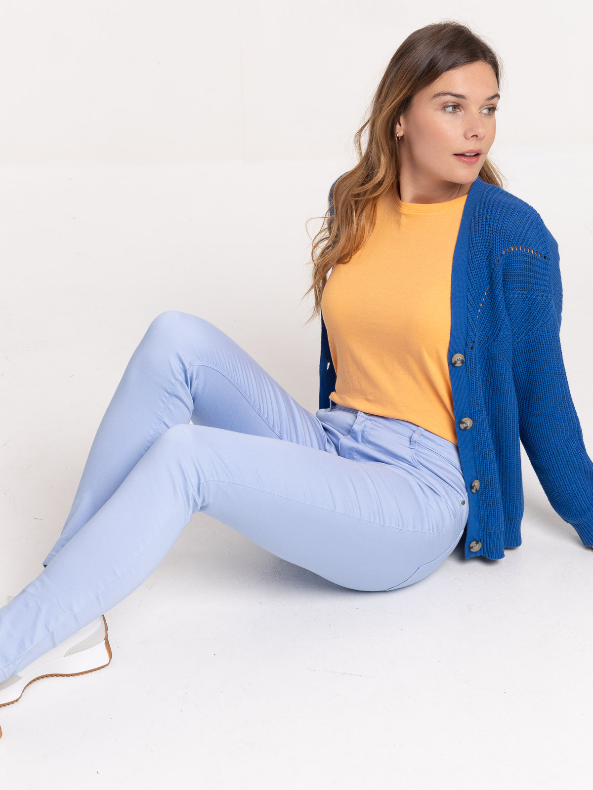 Pantalon skinny serenity blue femme