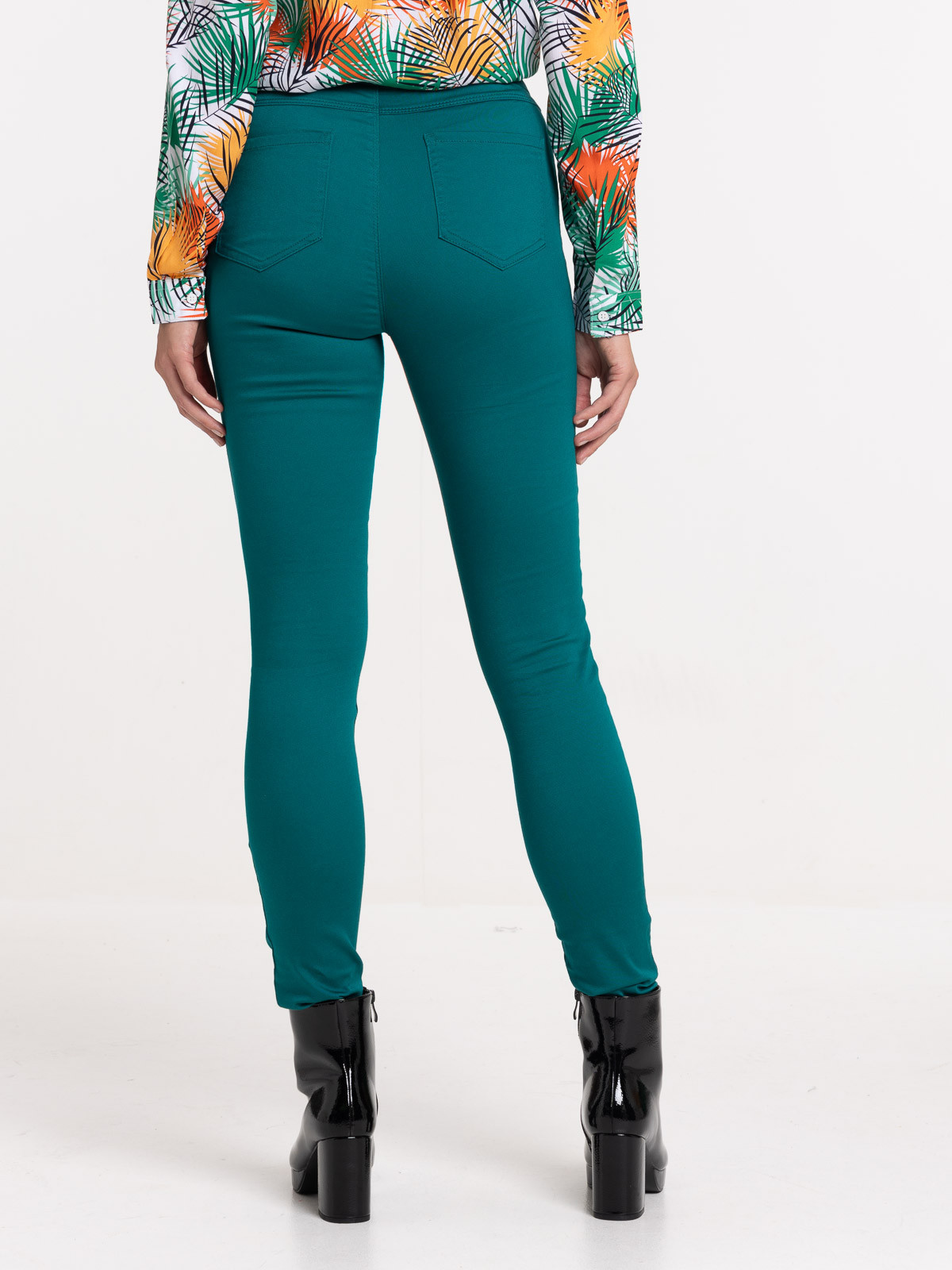 Jegging émeraude femme