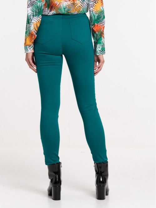 Jegging émeraude femme